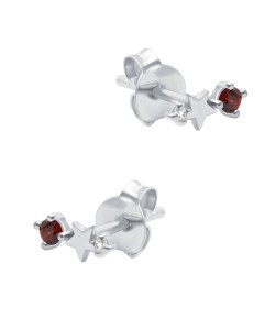 January Birthstone Silver Stud Earring STS-6741